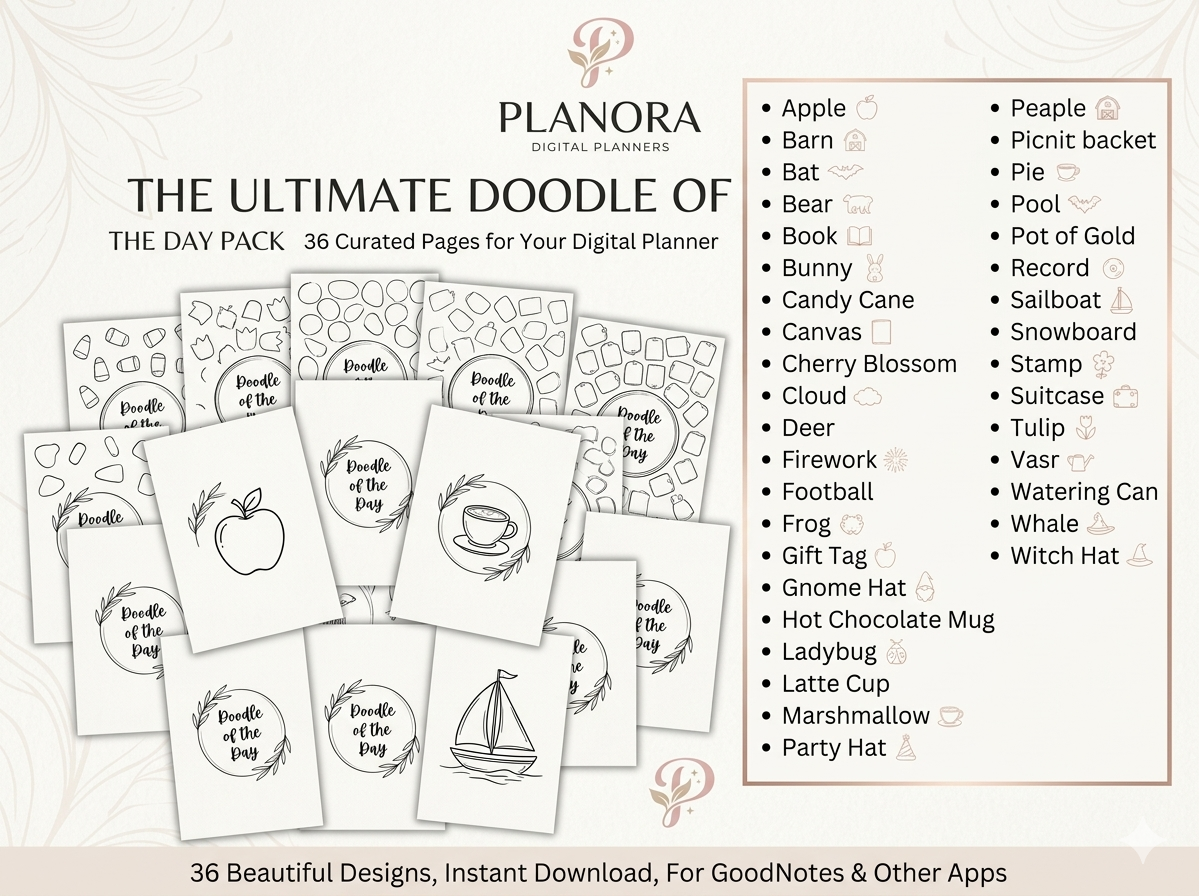 Planora 2026 Ultimate Journal Bundle | 194 Printable Pages | Digital Planner Inserts | A4 & A5 Sizes | DIY Bullet Journal Kit