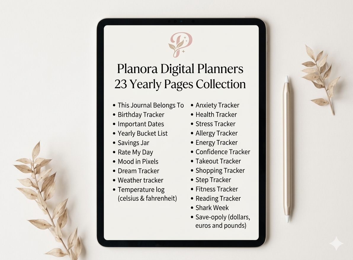 Planora 2026 Ultimate Journal Bundle | 194 Printable Pages | Digital Planner Inserts | A4 & A5 Sizes | DIY Bullet Journal Kit