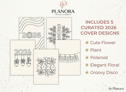 Planora 2026 Ultimate Journal Bundle | 194 Printable Pages | Digital Planner Inserts | A4 & A5 Sizes | DIY Bullet Journal Kit